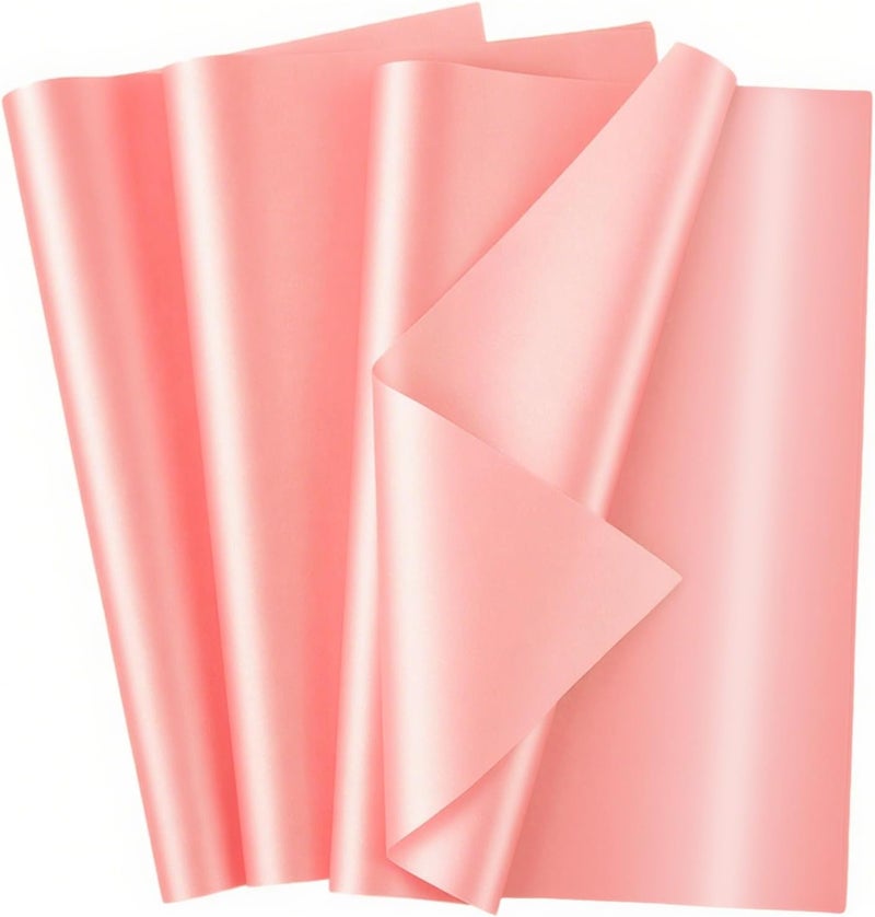 Ethanberg 60 Sheets Gift Wrapping Tissue Paper Bulk, Peach Pink Tissue Paper for Gift Bags, Decorative Art Papers for DIY Crafts Wedding Birthday Baby Showers Holiday Party Decor, 20x14 Inches - Image 1